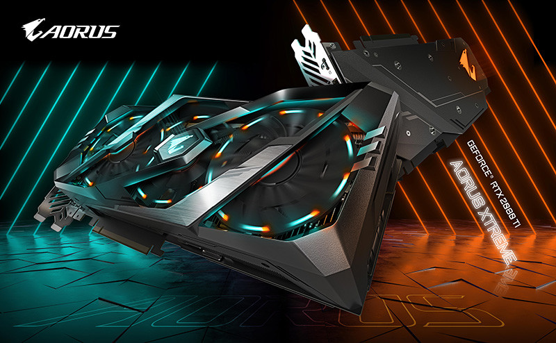 AORUS Geforce RTX 2080 Ti XTREME 11G, AORUS Geforce RTX 2080 Ti 11G, AORUS Geforce RTX 2080 XTREME 8G 2.jpg